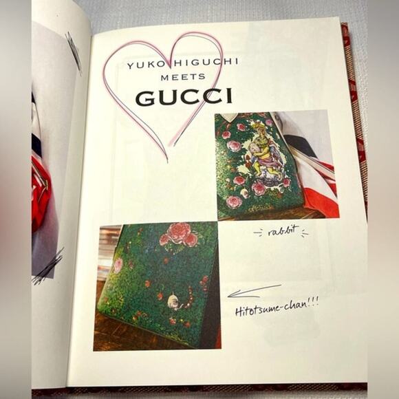 New Gucci Notebook/Scrapbook Featuring Yuko Higuchi Collaboration - Picture 1 of 9